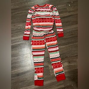 Jaclyn New York Fair Isle Christmas Pajamas size 14 girls